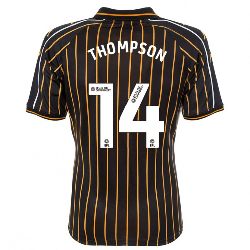 Danxen Niño Camiseta Katie Thompson #14 Blanco Negro 2ª Equipación 2025/26 La Camisa México