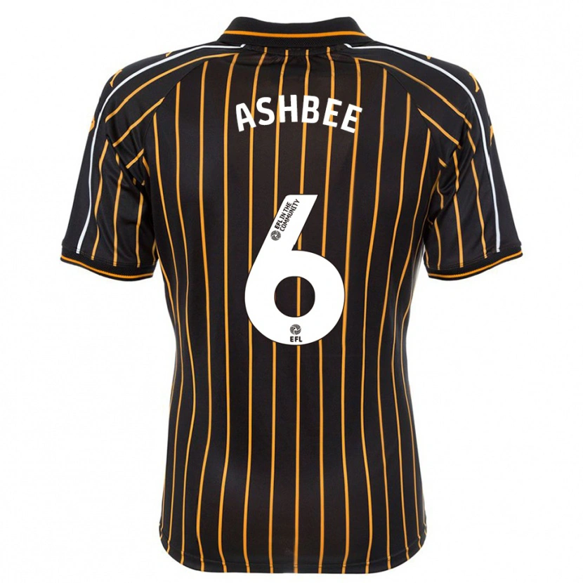 Danxen Niño Camiseta Stanley Ashbee #6 Blanco Negro 2ª Equipación 2025/26 La Camisa México