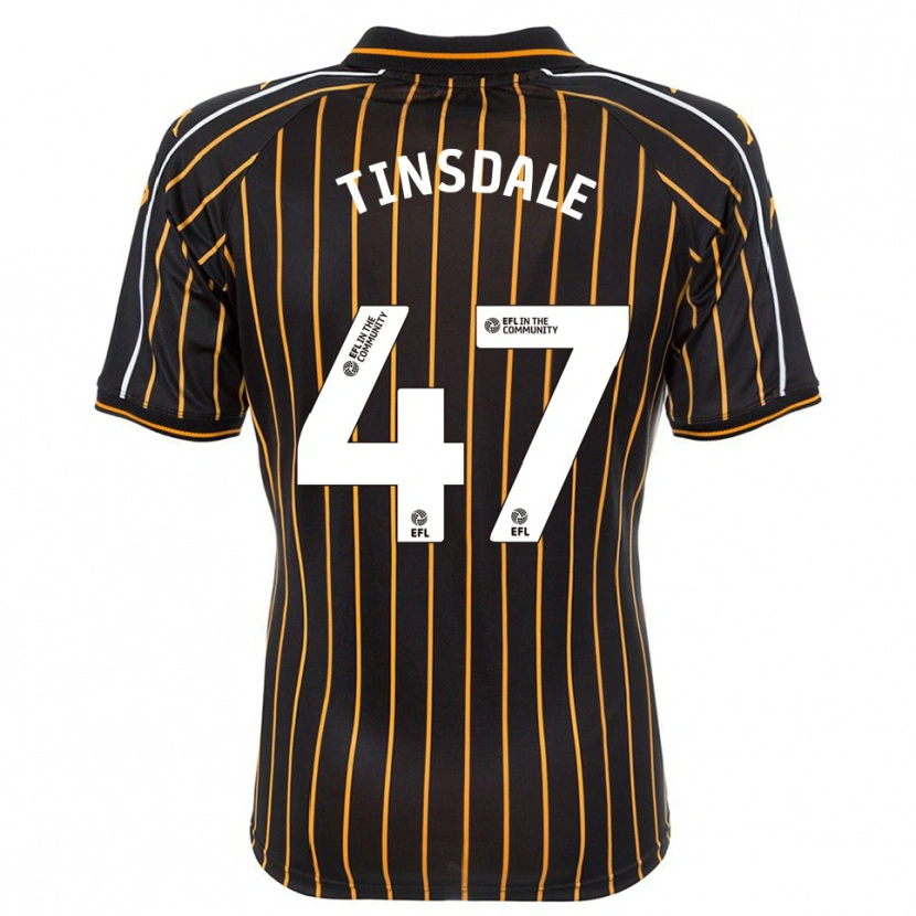 Danxen Niño Camiseta Nathan Tinsdale #47 Blanco Negro 2ª Equipación 2025/26 La Camisa México