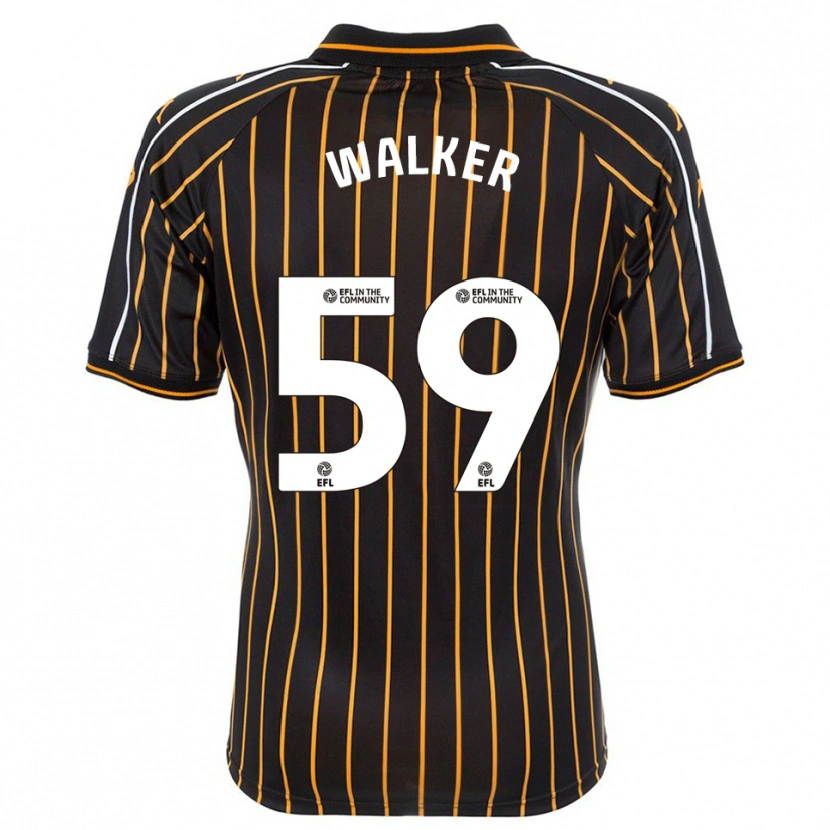 Danxen Niño Camiseta Coist Walker #59 Blanco Negro 2ª Equipación 2025/26 La Camisa México