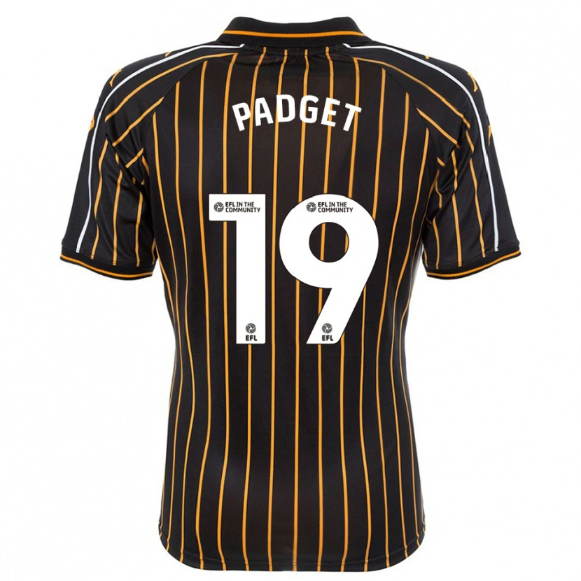 Danxen Niño Camiseta Bethany Padget #19 Blanco Negro 2ª Equipación 2025/26 La Camisa México