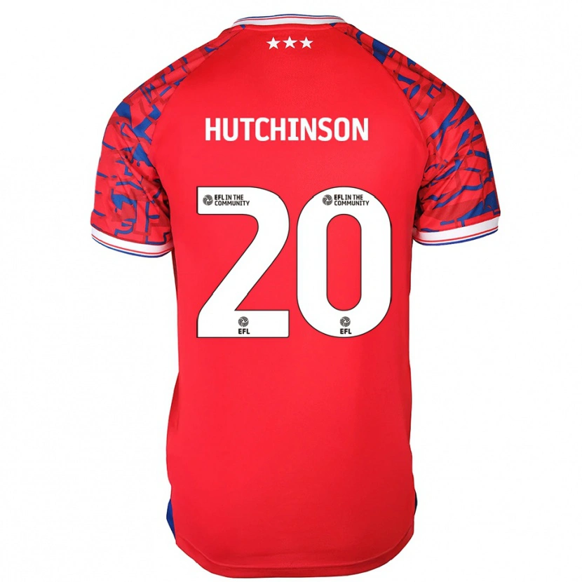Danxen Niño Camiseta Omari Hutchinson #20 Rojo Azul 2ª Equipación 2025/26 La Camisa México