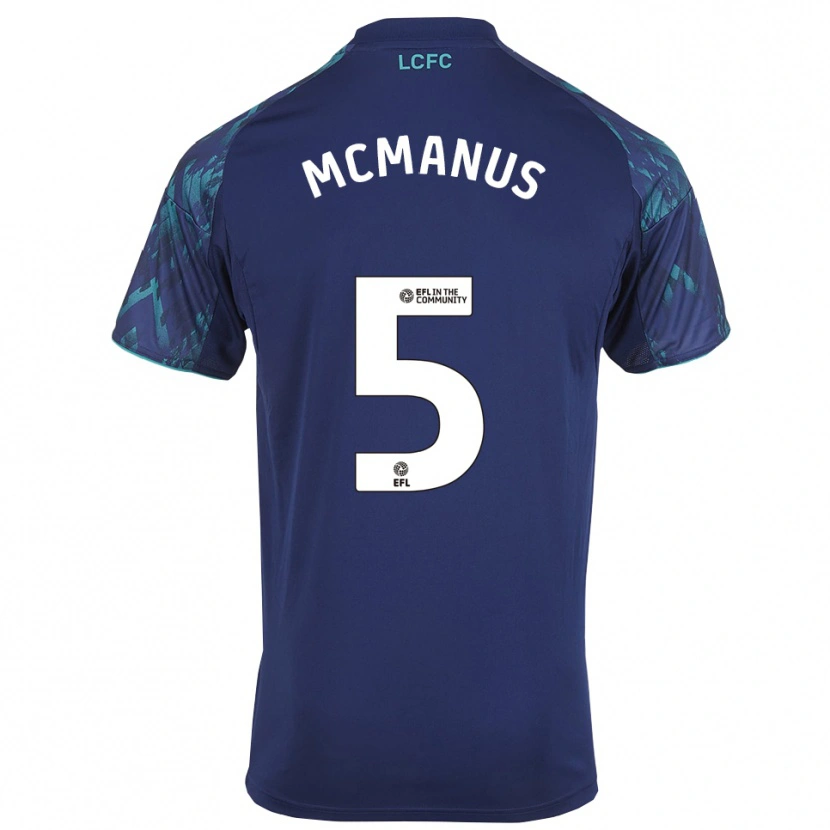 Danxen Niño Camiseta Abbie Mcmanus #5 Azul Marino Verde Blanco 2ª Equipación 2025/26 La Camisa México
