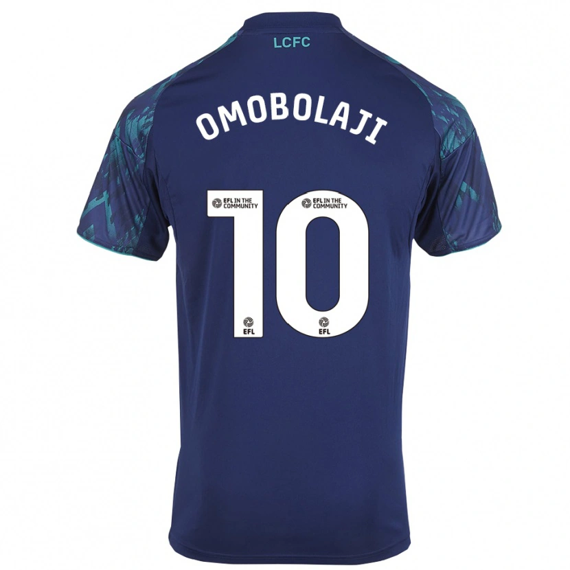 Danxen Niño Camiseta Laolu Omobolaji #10 Azul Marino Verde Blanco 2ª Equipación 2025/26 La Camisa México