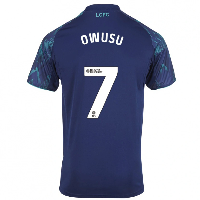 Danxen Niño Camiseta Bismark Owusu #7 Azul Marino Verde Blanco 2ª Equipación 2025/26 La Camisa México
