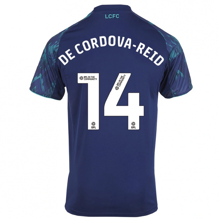 Danxen Niño Camiseta Bobby De Cordova-Reid #14 Azul Marino Verde Blanco 2ª Equipación 2025/26 La Camisa México