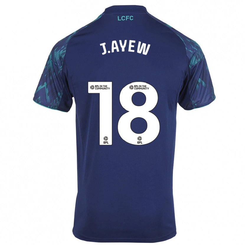 Danxen Niño Camiseta Jordan Ayew #18 Azul Marino Verde Blanco 2ª Equipación 2025/26 La Camisa México