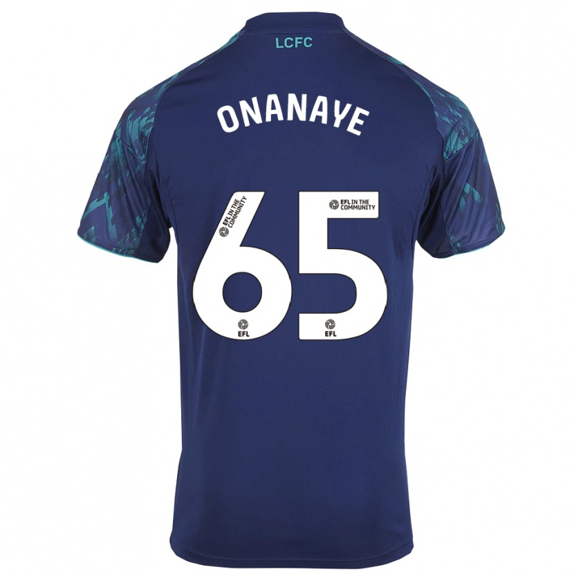 Danxen Niño Camiseta Toby Onanaye #65 Azul Marino Verde Blanco 2ª Equipación 2025/26 La Camisa México