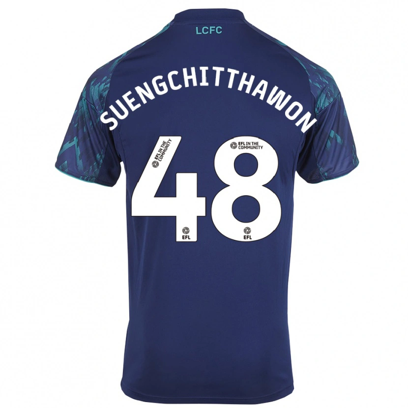 Danxen Niño Camiseta Thanawat Suengchitthawon #48 Azul Marino Verde Blanco 2ª Equipación 2025/26 La Camisa México