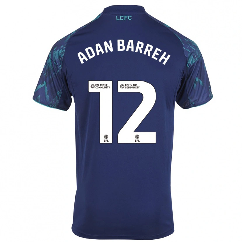 Danxen Niño Camiseta Hassan Adan Barreh #12 Azul Marino Verde Blanco 2ª Equipación 2025/26 La Camisa México