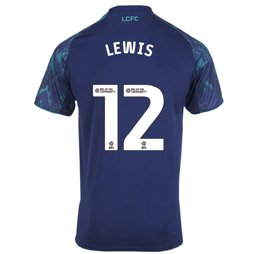 Danxen Niño Camiseta William Lewis #12 Azul Marino Verde Blanco 2ª Equipación 2025/26 La Camisa México
