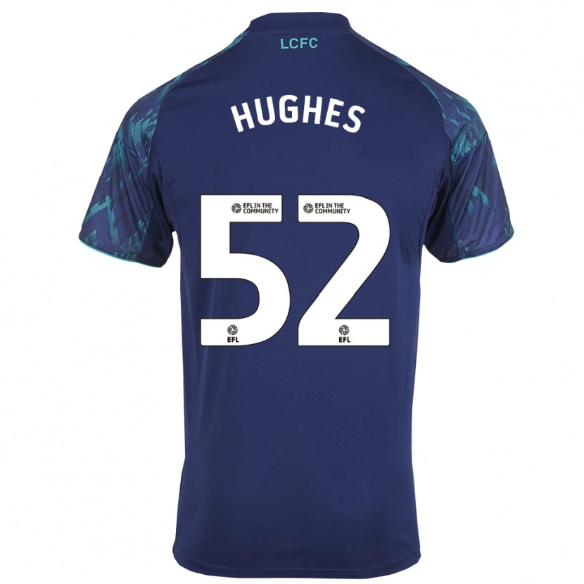Danxen Niño Camiseta Iestyn Hughes #52 Azul Marino Verde Blanco 2ª Equipación 2025/26 La Camisa México