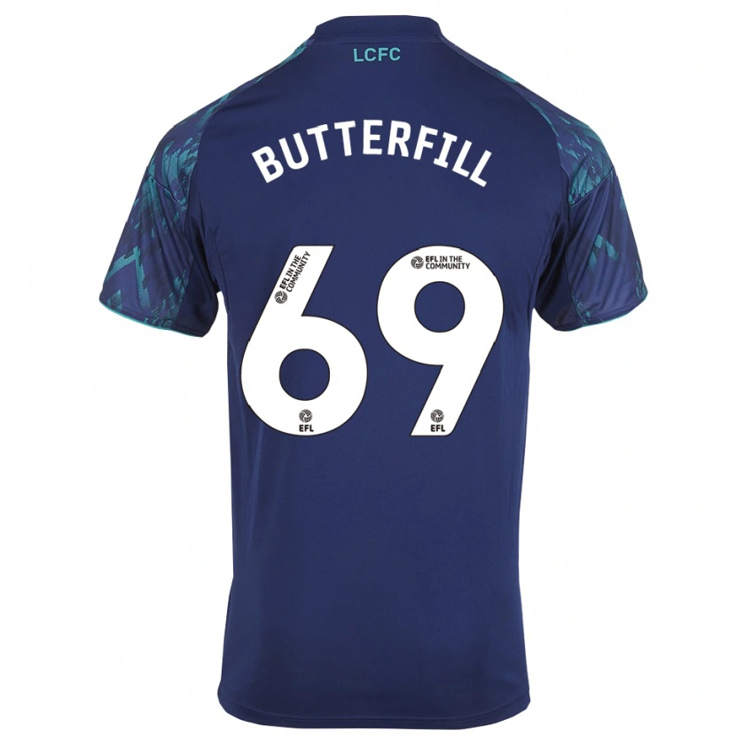 Danxen Niño Camiseta Jack Butterfill #69 Azul Marino Verde Blanco 2ª Equipación 2025/26 La Camisa México