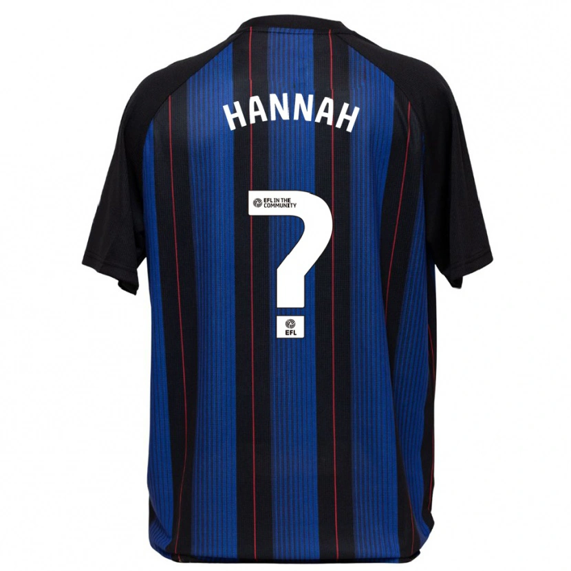 Danxen Niño Camiseta Jack Hannah #0 Azul Negro 2ª Equipación 2025/26 La Camisa México