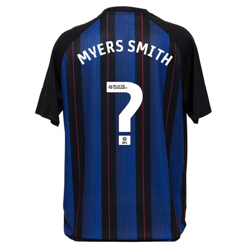 Danxen Niño Camiseta Alfie Myers-Smith #0 Azul Negro 2ª Equipación 2025/26 La Camisa México