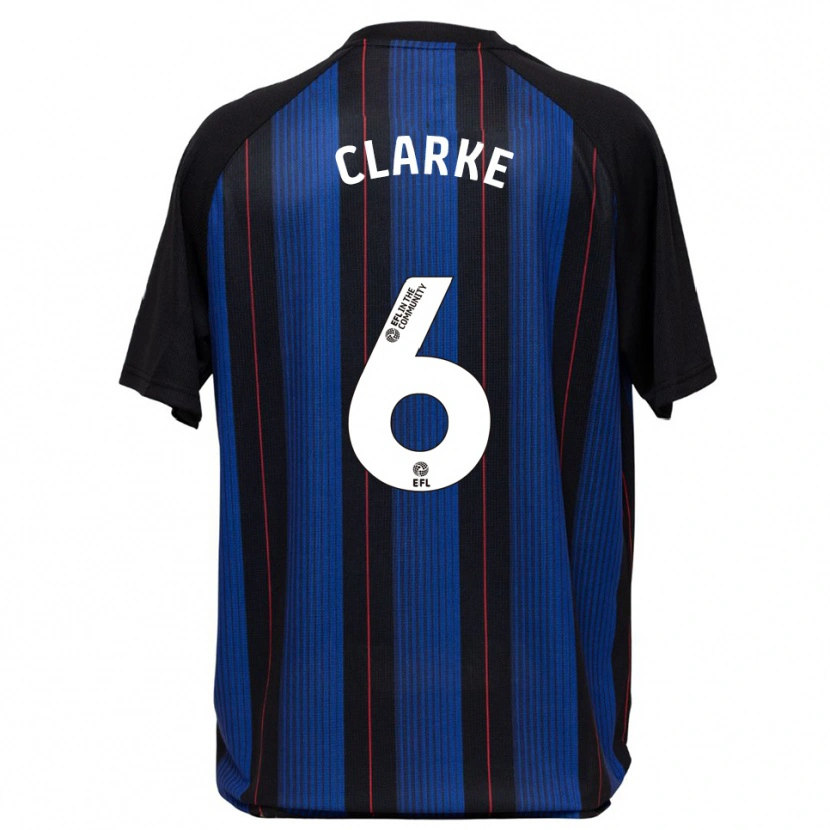 Danxen Niño Camiseta Alexander Clarke #6 Azul Negro 2ª Equipación 2025/26 La Camisa México