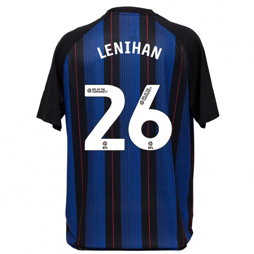 Danxen Niño Camiseta Darragh Lenihan #26 Azul Negro 2ª Equipación 2025/26 La Camisa México