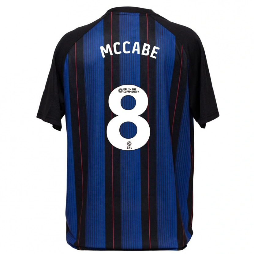 Danxen Niño Camiseta Iain Mccabe #8 Azul Negro 2ª Equipación 2025/26 La Camisa México