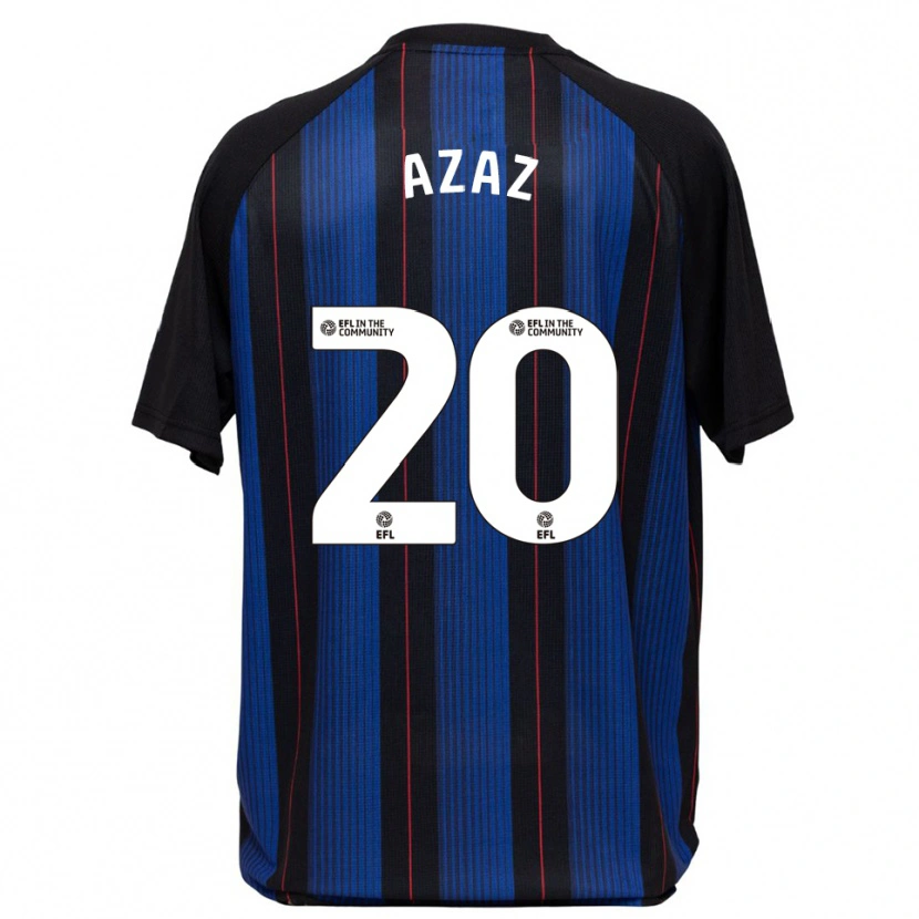 Danxen Niño Camiseta Finn Azaz #20 Azul Negro 2ª Equipación 2025/26 La Camisa México