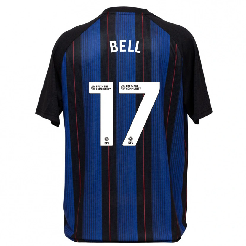 Danxen Niño Camiseta Millie Bell #17 Azul Negro 2ª Equipación 2025/26 La Camisa México
