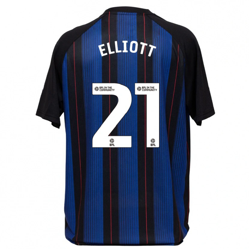 Danxen Niño Camiseta Felix Elliott #21 Azul Negro 2ª Equipación 2025/26 La Camisa México