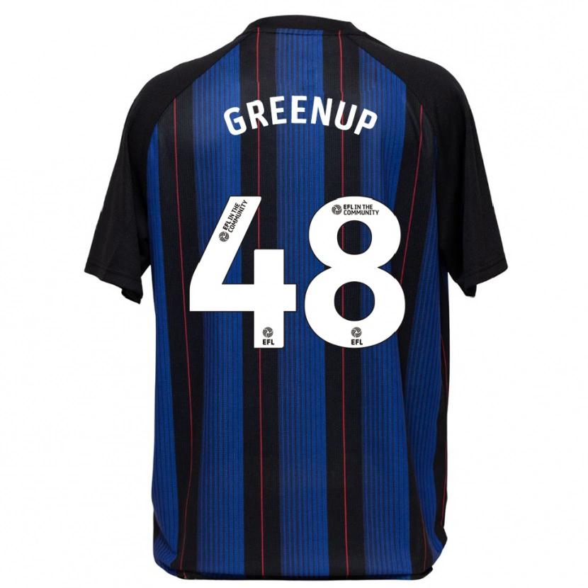 Danxen Niño Camiseta Isaac Greenup #48 Azul Negro 2ª Equipación 2025/26 La Camisa México