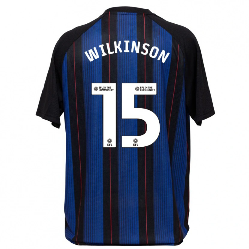 Danxen Niño Camiseta Sharna Wilkinson #15 Azul Negro 2ª Equipación 2025/26 La Camisa México