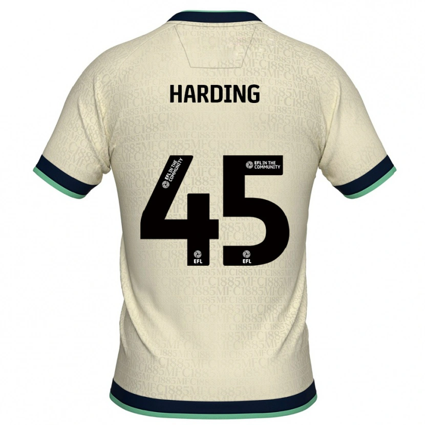 Danxen Niño Camiseta Wes Harding #45 Champán Azul Marino 2ª Equipación 2025/26 La Camisa México