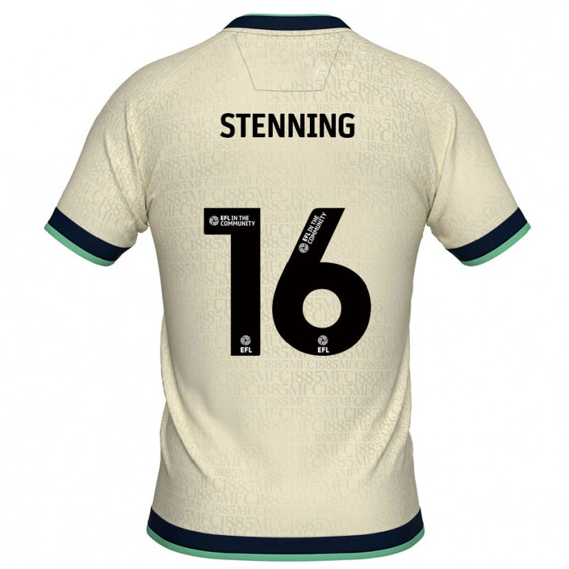 Danxen Niño Camiseta Ellie Stenning #16 Champán Azul Marino 2ª Equipación 2025/26 La Camisa México