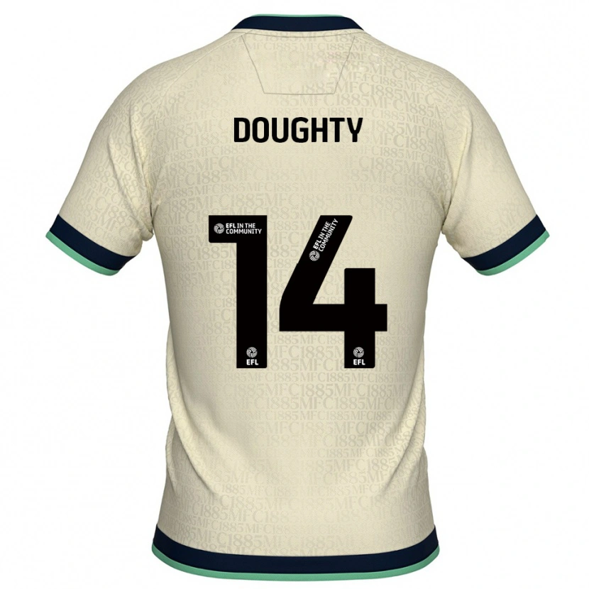 Danxen Niño Camiseta Alfie Doughty #14 Champán Azul Marino 2ª Equipación 2025/26 La Camisa México