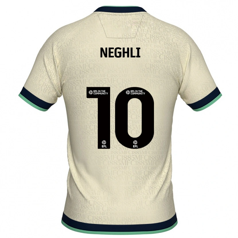 Danxen Niño Camiseta Camiel Neghli #10 Champán Azul Marino 2ª Equipación 2025/26 La Camisa México