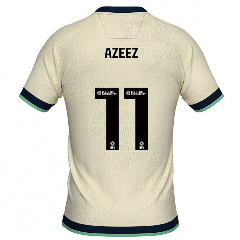 Danxen Niño Camiseta Femi Azeez #11 Champán Azul Marino 2ª Equipación 2025/26 La Camisa México
