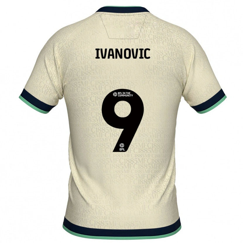Danxen Niño Camiseta Mihailo Ivanovic #9 Champán Azul Marino 2ª Equipación 2025/26 La Camisa México