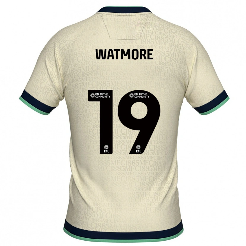 Danxen Niño Camiseta Duncan Watmore #19 Champán Azul Marino 2ª Equipación 2025/26 La Camisa México