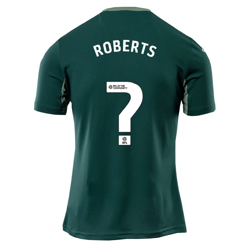 Danxen Niño Camiseta Alex Roberts #0 Verde Blanco Púrpura 2ª Equipación 2025/26 La Camisa México