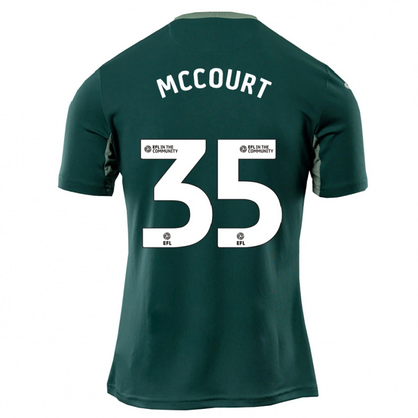 Danxen Niño Camiseta Glenn Mccourt #35 Verde Blanco Púrpura 2ª Equipación 2025/26 La Camisa México