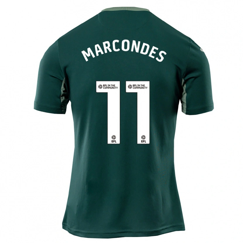 Danxen Niño Camiseta Emiliano Marcondes #11 Verde Blanco Púrpura 2ª Equipación 2025/26 La Camisa México