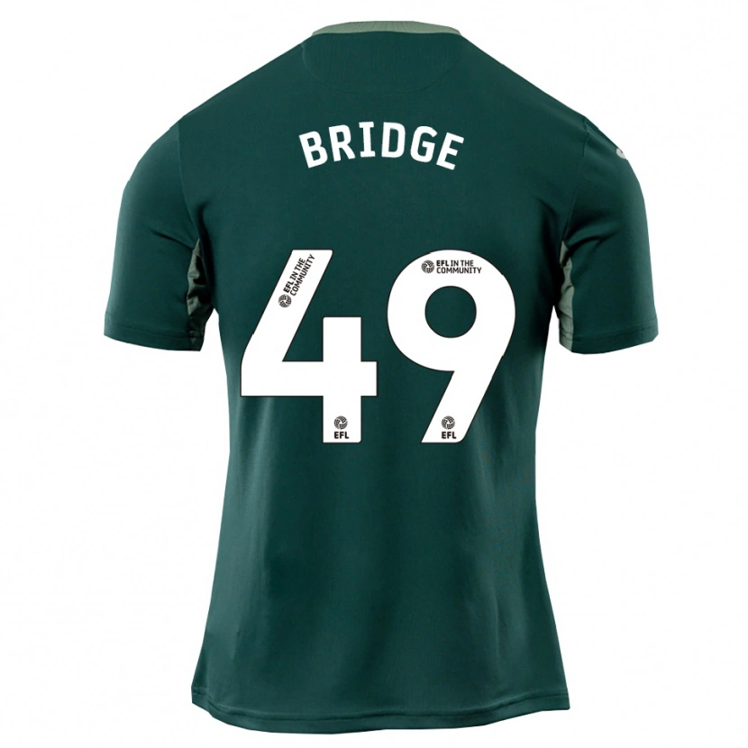 Danxen Niño Camiseta Aj Bridge #49 Verde Blanco Púrpura 2ª Equipación 2025/26 La Camisa México