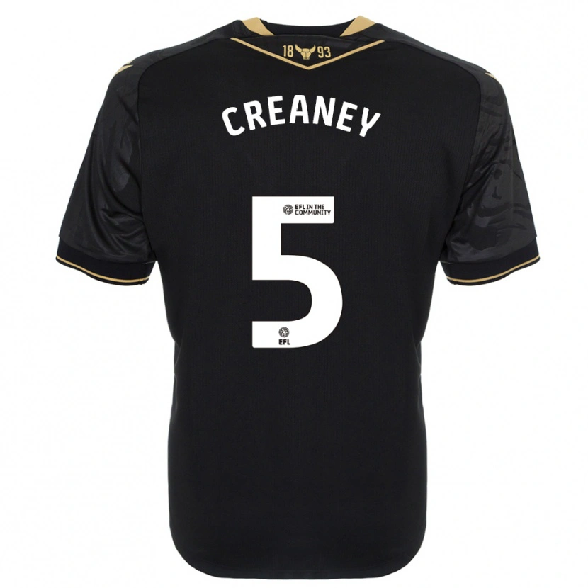 Danxen Niño Camiseta Zoe Creaney #5 Negro Oro 2ª Equipación 2025/26 La Camisa México