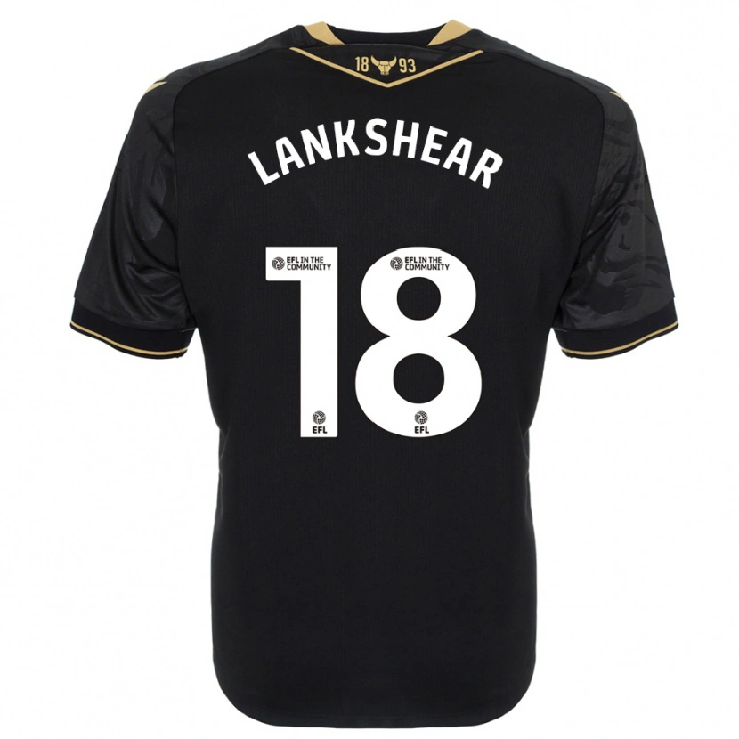 Danxen Niño Camiseta Will Lankshear #18 Negro Oro 2ª Equipación 2025/26 La Camisa México