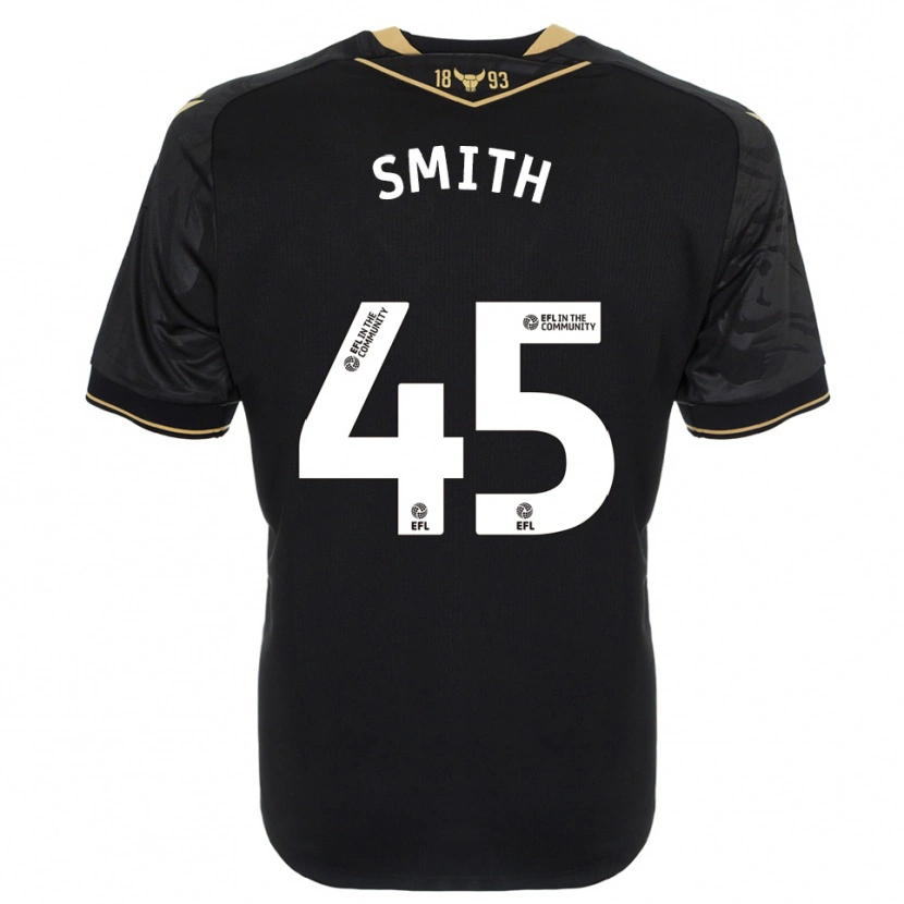 Danxen Niño Camiseta Max Smith #45 Negro Oro 2ª Equipación 2025/26 La Camisa México