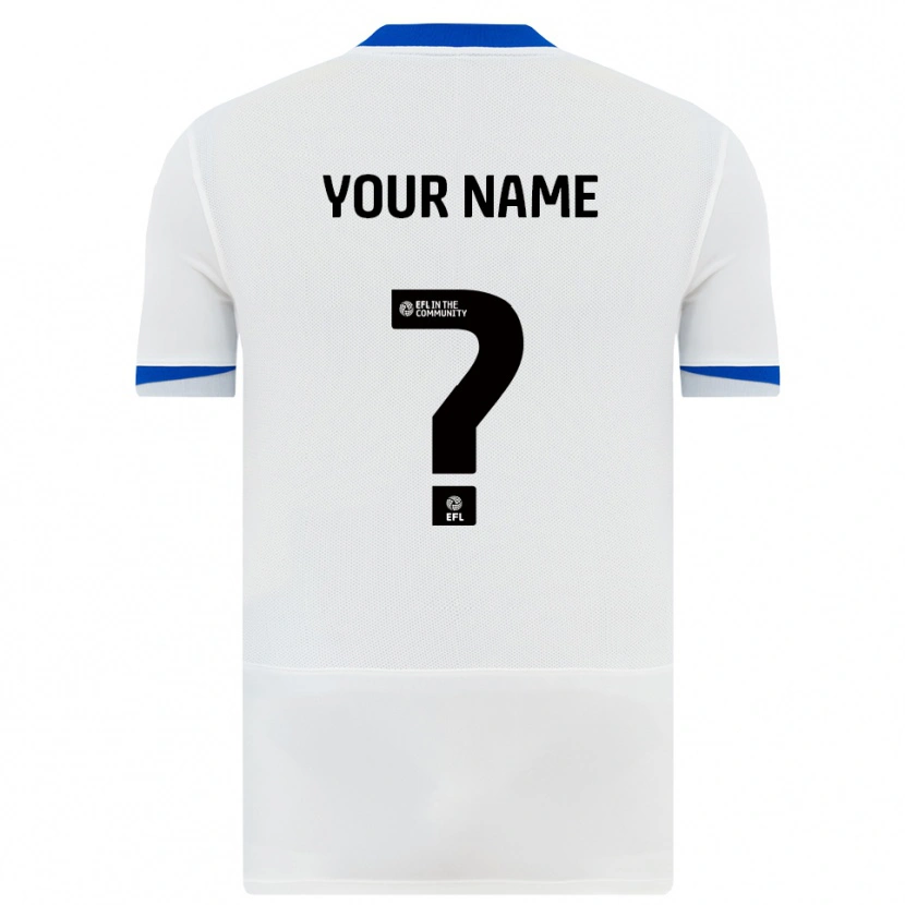 Danxen Niño Camiseta Su Nombre #0 Blanco Negro 2ª Equipación 2025/26 La Camisa México