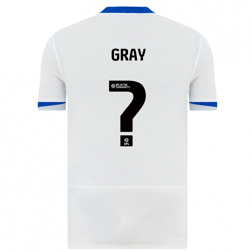 Danxen Niño Camiseta Jessica Gray #0 Blanco Negro 2ª Equipación 2025/26 La Camisa México