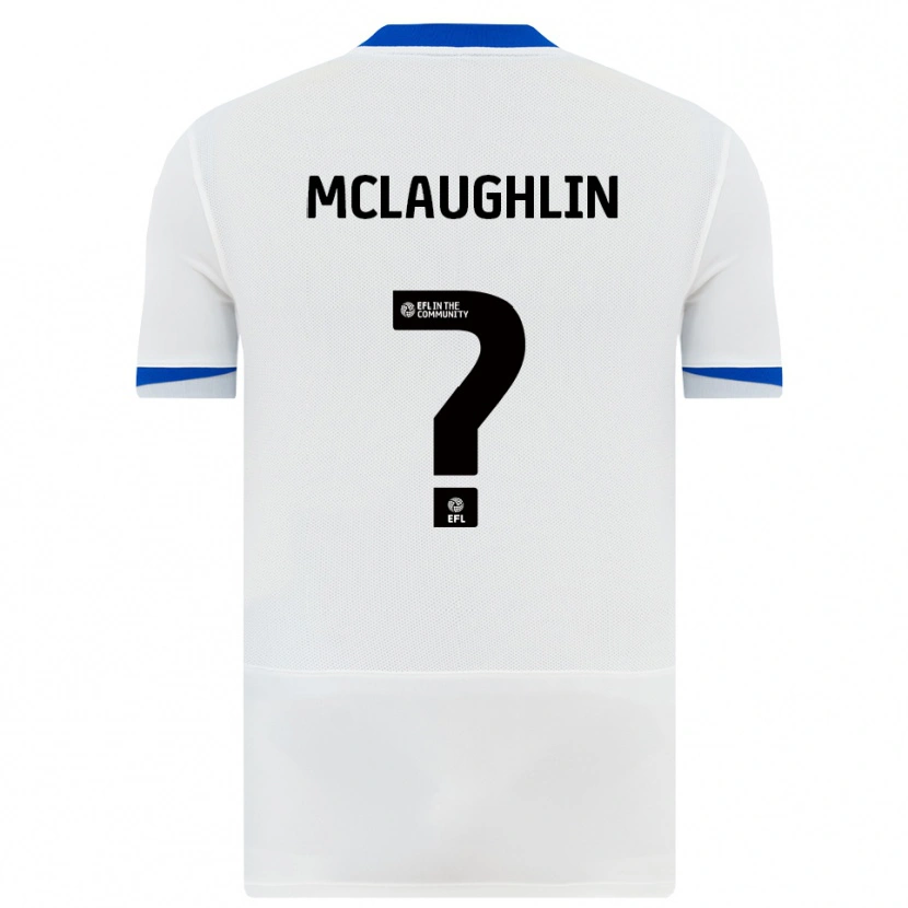Danxen Niño Camiseta Erin Mclaughlin #0 Blanco Negro 2ª Equipación 2025/26 La Camisa México