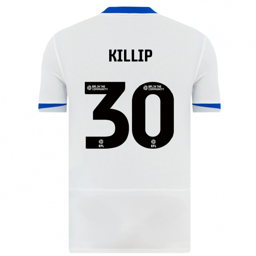 Danxen Niño Camiseta Ben Killip #30 Blanco Negro 2ª Equipación 2025/26 La Camisa México