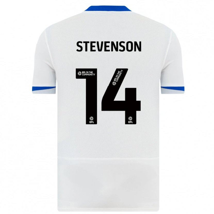 Danxen Niño Camiseta Ben Stevenson #14 Blanco Negro 2ª Equipación 2025/26 La Camisa México