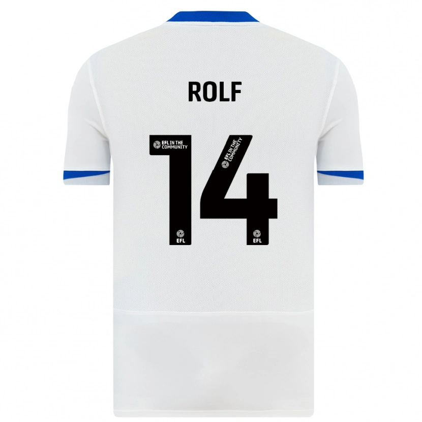 Danxen Niño Camiseta Annie Rolf #14 Blanco Negro 2ª Equipación 2025/26 La Camisa México