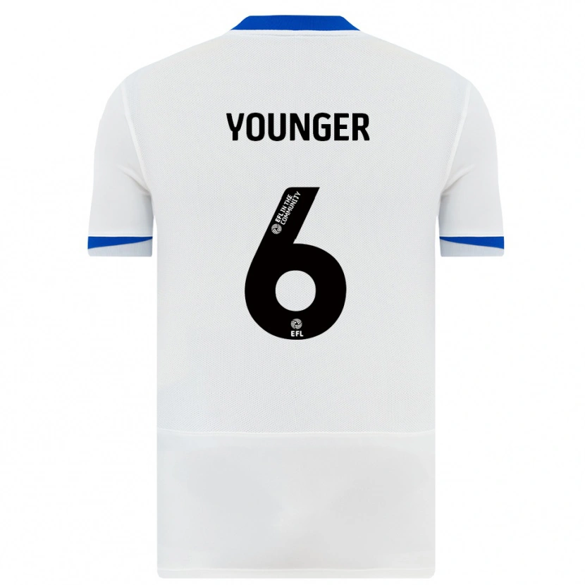 Danxen Niño Camiseta Jazz Younger #6 Blanco Negro 2ª Equipación 2025/26 La Camisa México