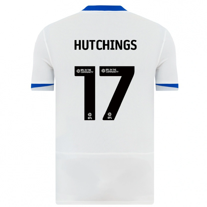 Danxen Niño Camiseta Annie Hutchings #17 Blanco Negro 2ª Equipación 2025/26 La Camisa México