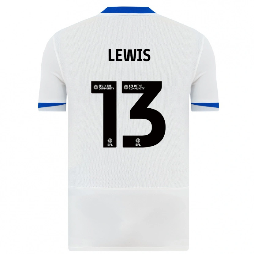 Danxen Niño Camiseta Karl Lewis #13 Blanco Negro 2ª Equipación 2025/26 La Camisa México